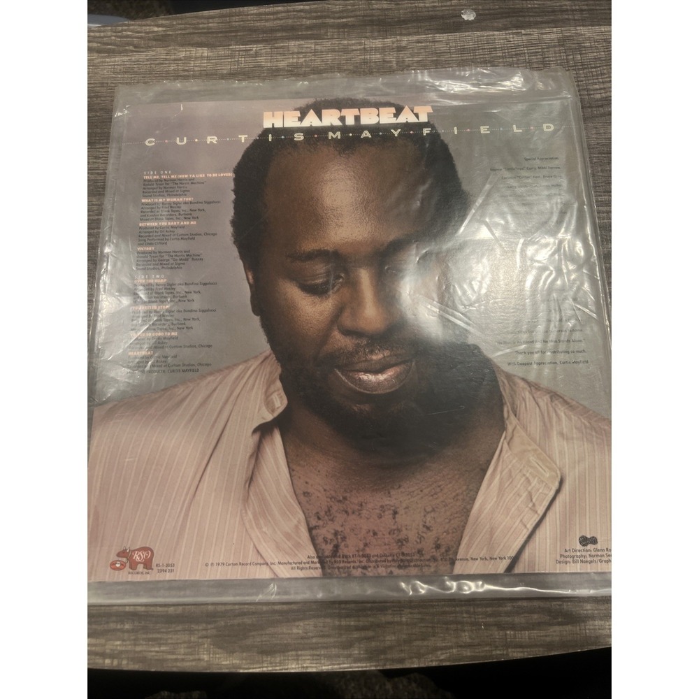Curtis Mayfield Heartbeat Vinyl Lp RS-1-3053 - Picture 2 of 2